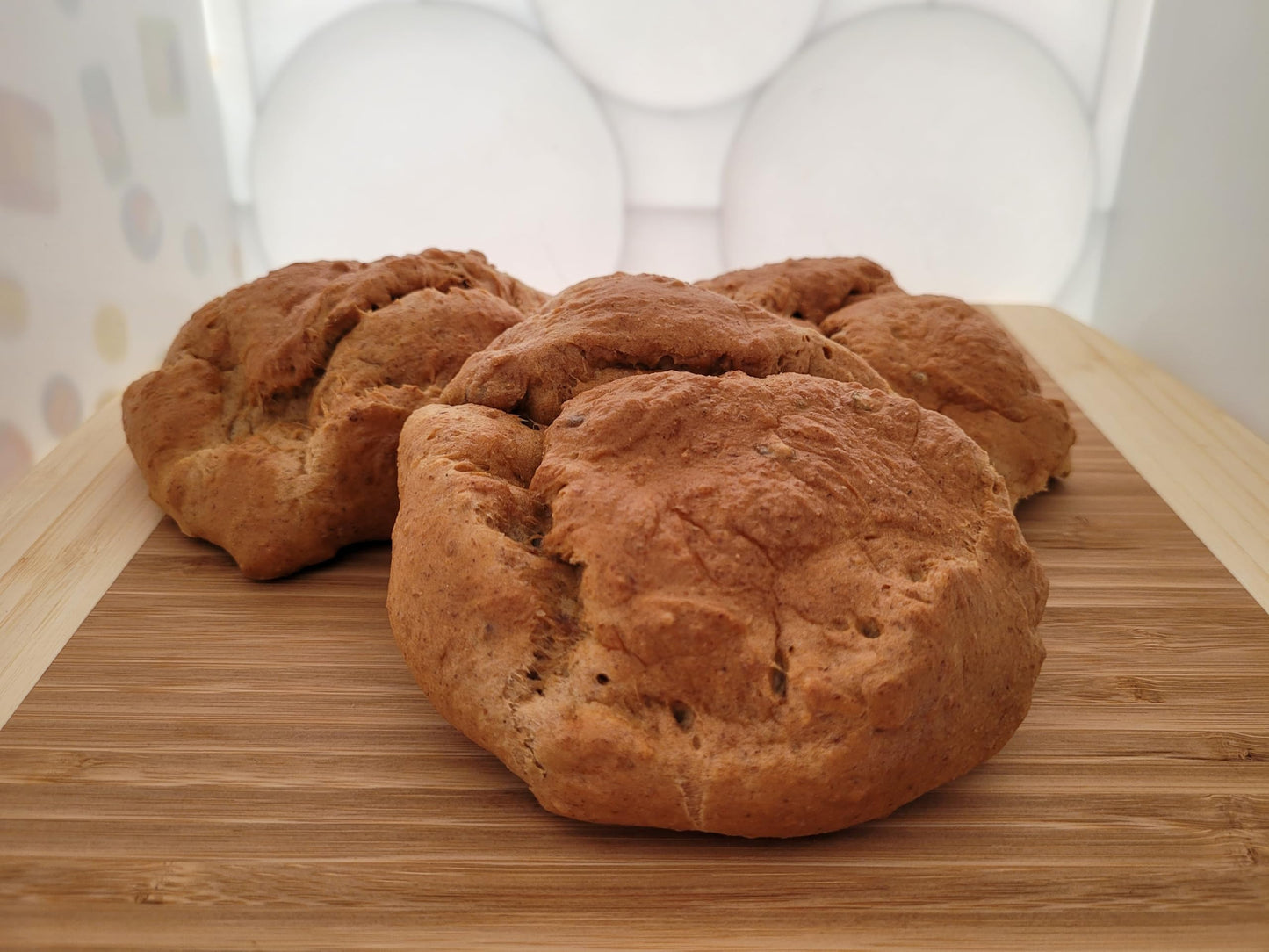 Mix for low carb with no added sugar 375g Bakery Bread Loaf, Coconut, Almond and wholewheat seeded with 0.8g Net Carbs Per Slice.